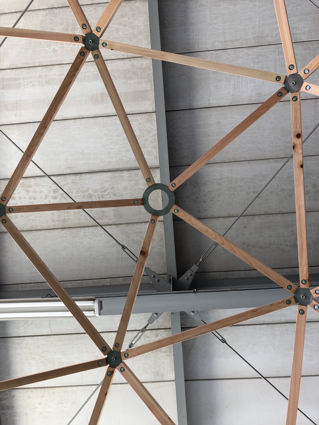 ［オーダー］ひのきドーム5.1m カスタマイズした天井部分の宙ジョイン